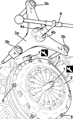 CLUTCH - R + R WITH GEARBOX REMOVED