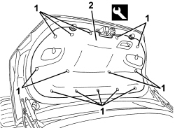 BOOT LID LINING - R+R