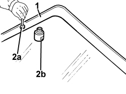 WINDSCREEN GLASS - R.R INCLUDING CLEANING HOUSING