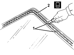 WINDSCREEN GLASS - R.R INCLUDING CLEANING HOUSING