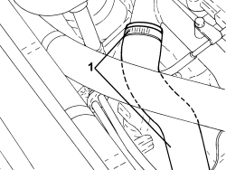LOWER RADIATOR COOLANT OUTLET HOSE - R.R.