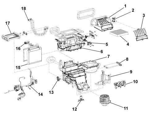 AIR CONDITIONING CASING AND COMPONENTS