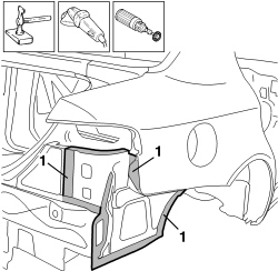 R.R. REAR WING LOWER FRAME