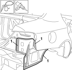 R.R. REAR WING LOWER FRAME