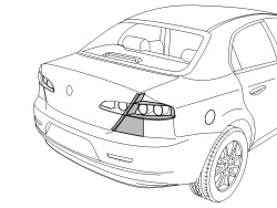 R.R. REAR LIGHT CLUSTER HOUSING