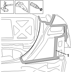 R.R. REAR LIGHT CLUSTER HOUSING