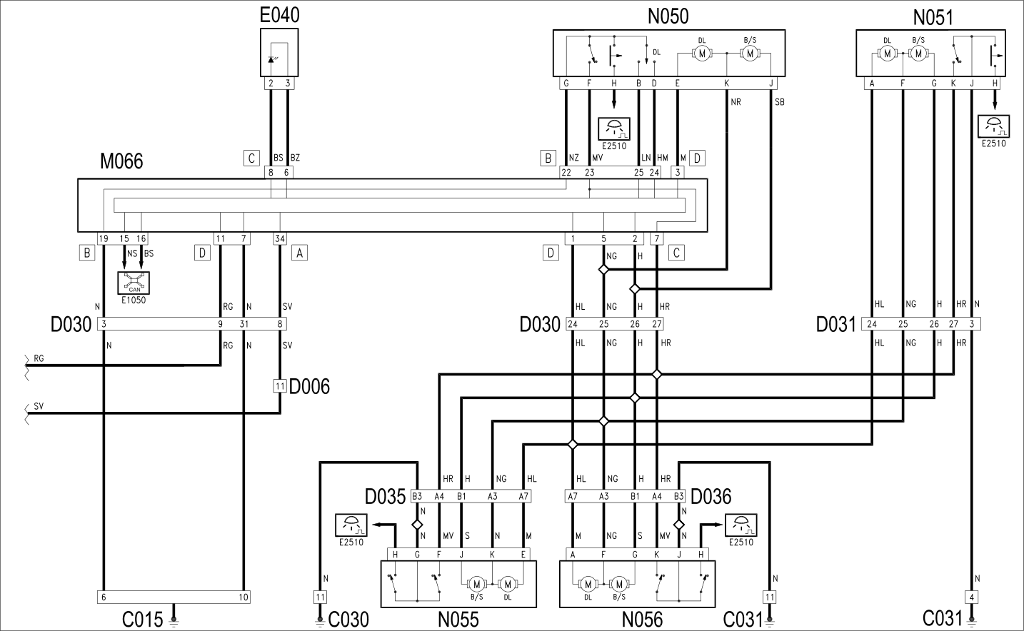 CENTRAL LOCKING - WIRING DIAGRAM