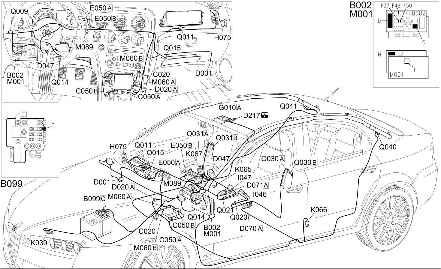 AIR BAG - COMPONENT LOCATION