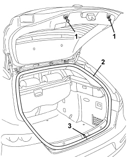 TAILGATE - ADJUST STRIKER AND ADAPT SEAL IF NECESSARY