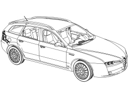 R.R. REAR WING LOWER FRAME