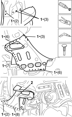 R.R. REAR LIGHT CLUSTER HOUSING
