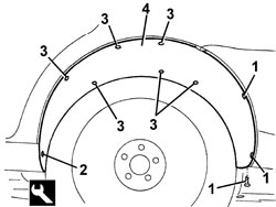 LEFT REAR WHEEL ARCH LINER - R.R