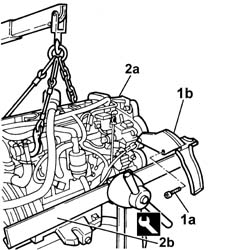 ENGINE - POSITION ON STAND AND REMOVE