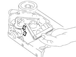 ENGINE OIL PUMP, REMOVED - CHECK AT BENCH