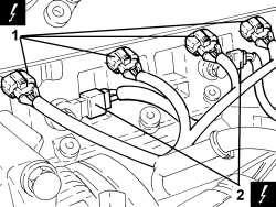 SYSTEM WIRING HARNESS ON ENGINE R R