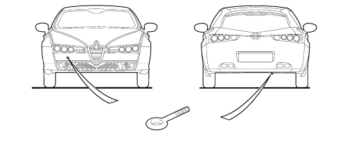 VEHICLE TOWING POINTS