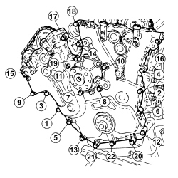 ENGINE - DISMANTLE AND REASSEMBLE FOLLOWING OPERATION 1004E10 - WASH AND CHECK DISMANTLED PARTS - REFIT CYLINDER HEAD AND OIL SUMP - DOES NOT INCLUDE REPAIRS TO CYLINDER HEAD AND AUXILIARY UNIT