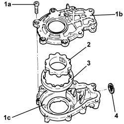 ENGINE OIL PUMP, REMOVED - CHECK AT BENCH