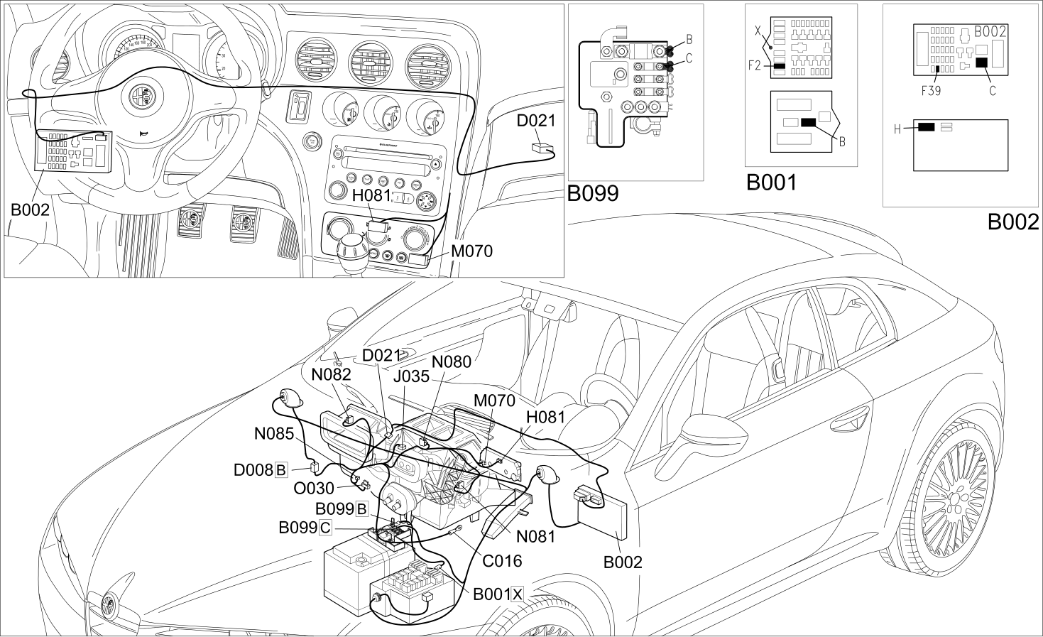 AIR CONDITIONER - COMPONENT LOCATION