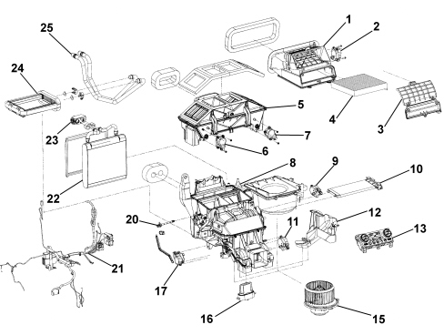 AIR CONDITIONING CASING AND COMPONENTS