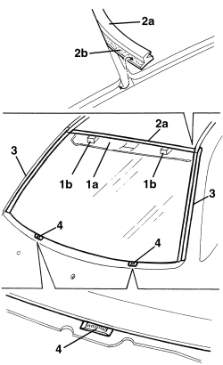 WINDSCREEN GLASS - R.R INCLUDING CLEANING HOUSING