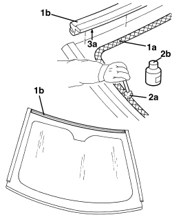 WINDSCREEN GLASS - R.R INCLUDING CLEANING HOUSING
