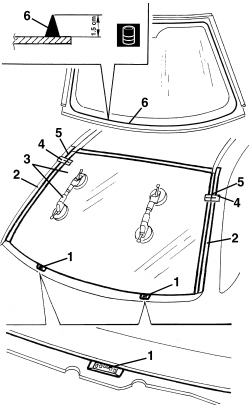 WINDSCREEN GLASS - R.R INCLUDING CLEANING HOUSING