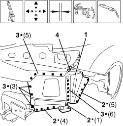 R.R. REAR WING LOWER FRAME