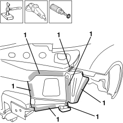 R.R. REAR WING LOWER FRAME