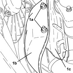LEFT EXHAUST MANIFOLD HEAT SHIELD - R.R.