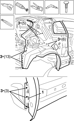 R.R. REAR WING FRAME