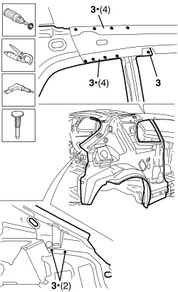 R.R. REAR WING FRAME