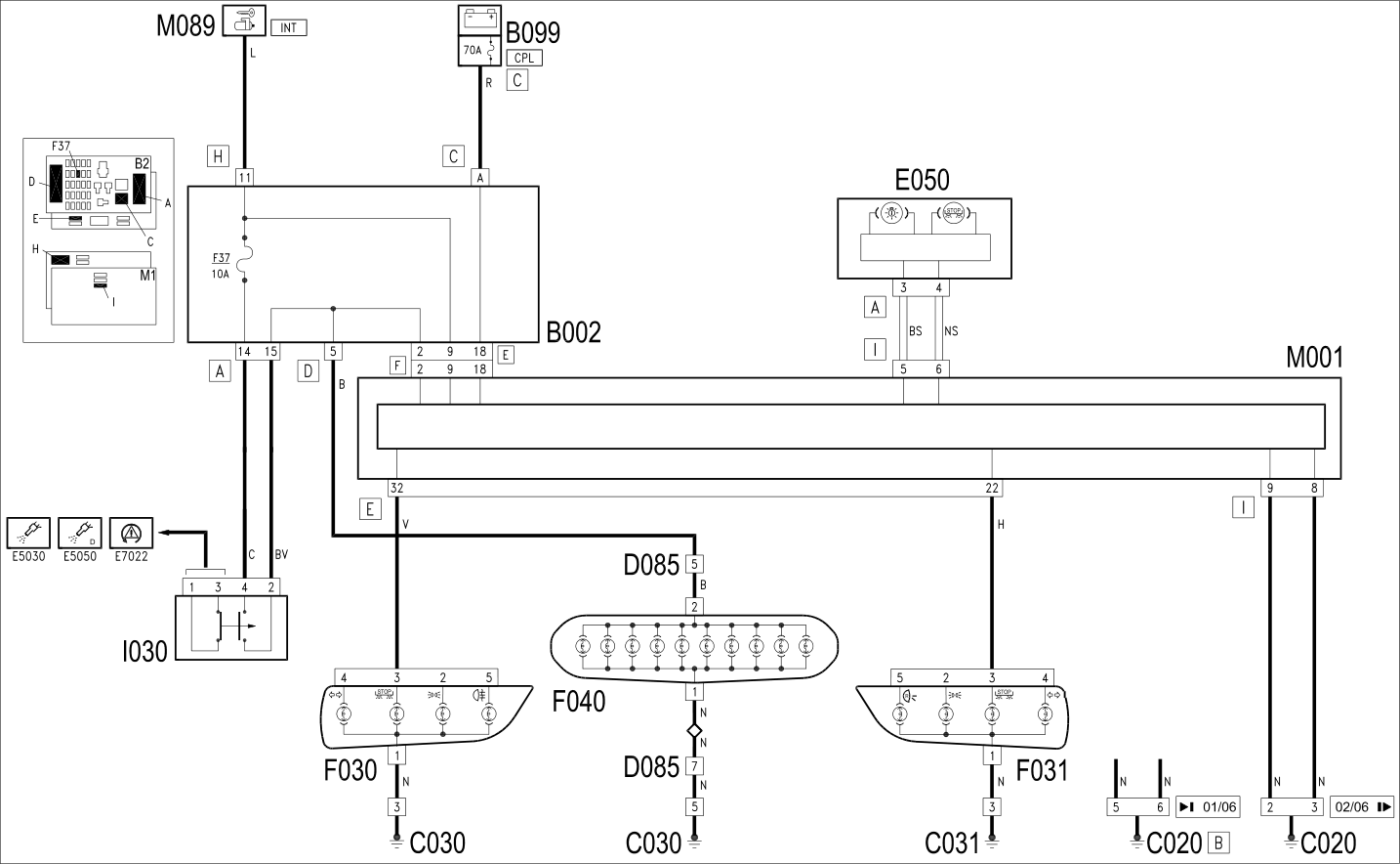 BRAKE LIGHTS - WIRING DIAGRAM