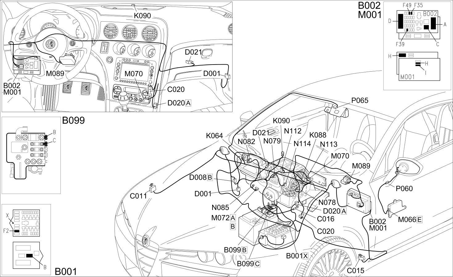 AIR CONDITIONER - COMPONENT LOCATION