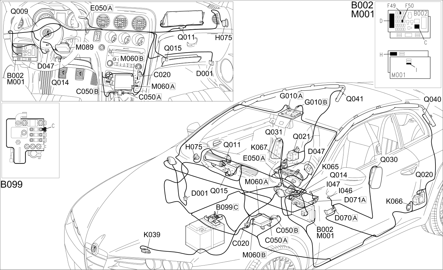 AIR BAG - COMPONENT LOCATION