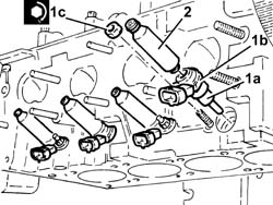 SINGLE CYLINDER HEAD, REMOVED - OVERHAUL