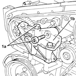 TOOTHED TIMING BELT - R R WITH ENGINE REMOVED