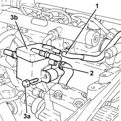 TOOTHED TIMING BELT - R R WITH ENGINE REMOVED