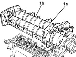TOOTHED TIMING BELT - R R WITH ENGINE REMOVED
