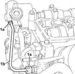 CAMSHAFT IN CYLINDER HEAD - R R WITH HEAD REMOVED