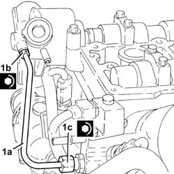 CAMSHAFT IN CYLINDER HEAD - R R WITH HEAD REMOVED