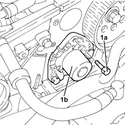 WATER PUMP - R + R WITH DRIVE BELT REMOVED