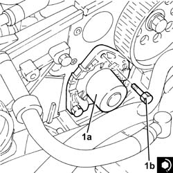 WATER PUMP - R + R WITH DRIVE BELT REMOVED