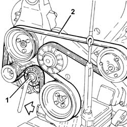 WATER PUMP - R + R WITH ENGINE REMOVED