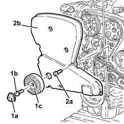 WATER PUMP - R + R WITH ENGINE REMOVED
