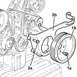 WATER PUMP - R + R WITH ENGINE REMOVED