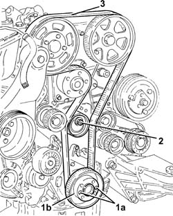 WATER PUMP - R + R WITH ENGINE REMOVED