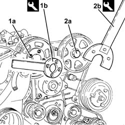 WATER PUMP - R + R WITH ENGINE REMOVED