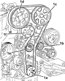 WATER PUMP - R + R WITH ENGINE REMOVED