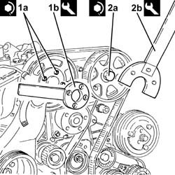 WATER PUMP - R + R WITH ENGINE REMOVED